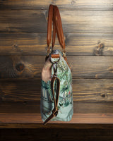Mughal Garden Print Canvas Tote Bag