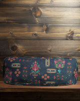 Ethnic Floral Motifs Print Canvas Tote Bag