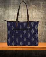 ETHNIC SMALL PAISLEY PRINT TOTE BAG
