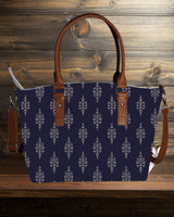 Paisley Print Canvas Tote Bag