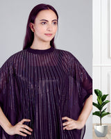 Women's Sequins Motifs Embellished Georgette Kaftan Set