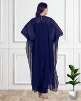 Women's Sequins Motifs Embellished Georgette Kaftan Set