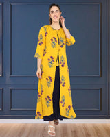 Pack of 2 Women Printed Cotton Kurti Shrug