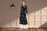 🌸 Women’s Ethnic Printed Kurti & Palazzo Set