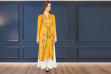 🌼 Women’s Ethnic Embroidered front slit Kurti & Palazzo Set