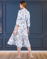 Floral Printed fit and flare dress