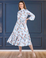 Floral Printed fit and flare dress