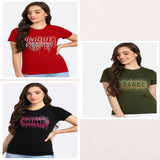 Women’s Cotton Sequin Motif T-Shirt Pack of 3 – Just ₹799 | MRP ₹3,099