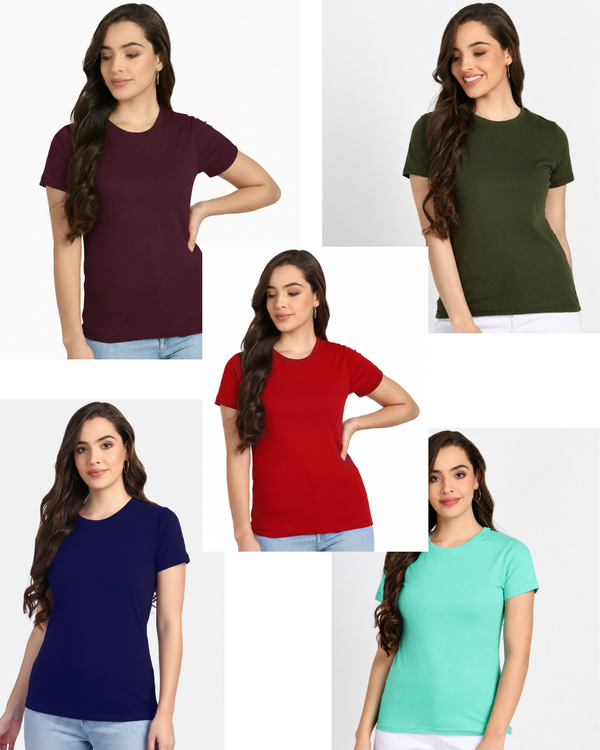 Set of 5 Cotton T-Shirts