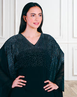 Women's Sequins Motifs Embellished Georgette Kaftan Set