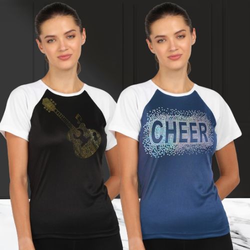 Women’s Polyester Sports T-Shirts (Pack of 2)
