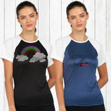 Women’s Polyester Sports T-Shirts (Pack of 2)