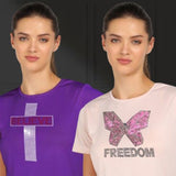 Women's Polyester Sports T-Shirt Pack of 2
