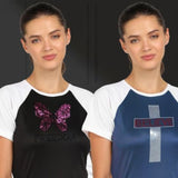 Women's Polyester Sports T-Shirt Pack of 2