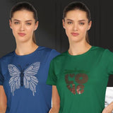 Women’s Polyester T-Shirt Pack of 2
