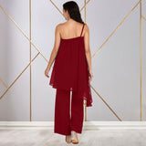 Women Sequins Motifs Embellished Asymmetric Kurti Pant Set