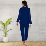 Women Sequins Motifs Embellished Asymmetric Kurti Pant Set