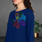 Women Sequins Motifs Embellished Asymmetric Kurti Pant Set