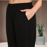 Women's Sequins Motifs Embellished Asymmetric Kurti Pant Set
