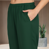 Women Sequins Motifs Embellished Long Kurti Pant Set
