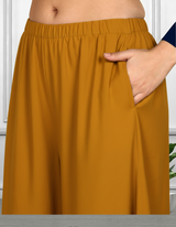 Women Sequins Motifs Embellished Long Kurti Pant Set