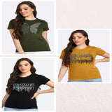 Women’s Cotton Sequin Motif T-Shirt Pack of 3 – ₹799 Only | MRP ₹3,099