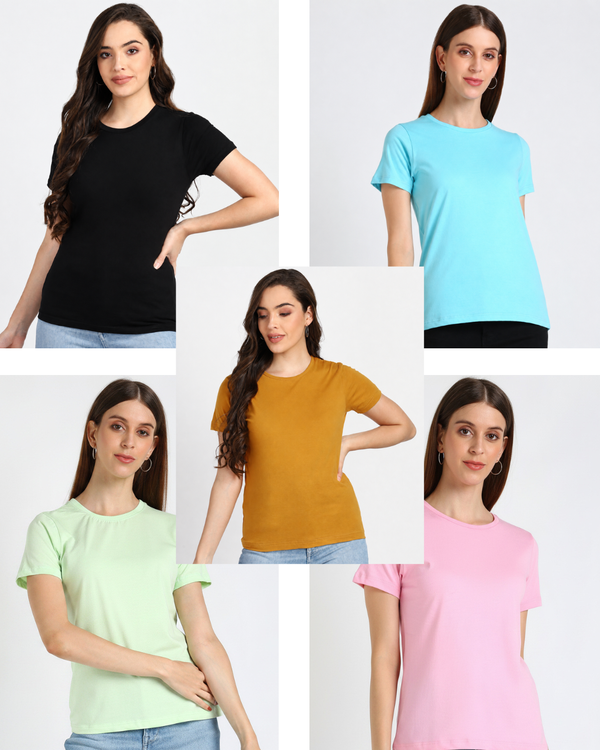 SET OF 5 COTTON T SHIRT 1