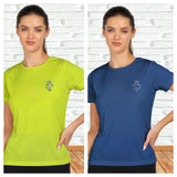 Women's Polyester Sports T-Shirt Pack of 2