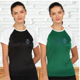 Women's Polyester Sports T-Shirt Pack of 2