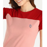Elevate Your Basics with the Pack of 2 Women's Cotton Two-Tone T-Shirts