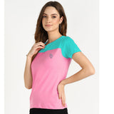 Elevate Your Basics with the Pack of 2 Women's Cotton Two-Tone T-Shirts