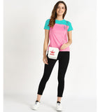 Elevate Your Basics with the Pack of 2 Women's Cotton Two-Tone T-Shirts