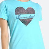 Women's Sequin Motifs Embellished cotton T-shirt