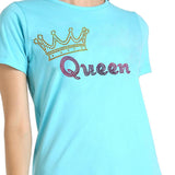 Women's Sequins Motifs Embellished Cotton T-shirt