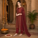 🌸 Women’s Ethnic Printed Kurti jacket & Pant Set