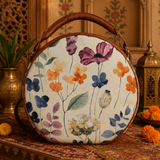 Watercolor Print Canvas Sling Bag