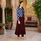 Ethnic Kurti Jacket pant set