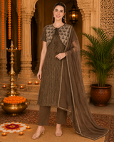 🌸 Women’s Ethnic Printed Kurti  Pant dupatta Set