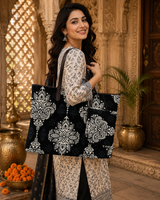 ETHNIHIC BIG PAISLEY PRINT TOTE BAG