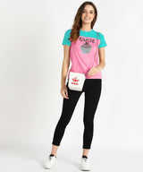 Women's Sequins Motifs Embellished Cotton T-shirt