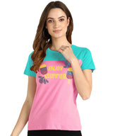 Women's Sequins Motifs Embellished Cotton T-shirt