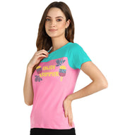 Women's Sequins Motifs Embellished Cotton T-shirt