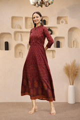 Timeless Elegance Ethnic Motifs Printed Cotton Long Kurti