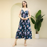 Blooming Grace Spaghetti Strap Floral Spandex Dress
